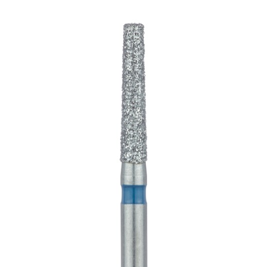 Tapered Flat End Diamond Bur, 1.6mm, 8mm WL Medium FG