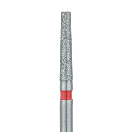 Tapered Flat End Diamond Bur, 1.6mm, 8mm WL Fine FG