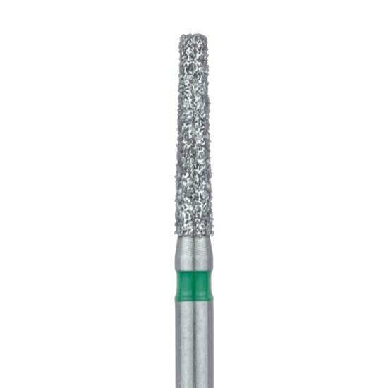 Tapered Flat End Diamond Bur, 1.6mm, 8mm WL Coarse FG