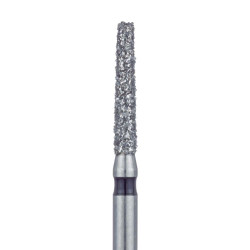 Tapered Flat End Diamond Bur, 1.6mm Super Coarse SS