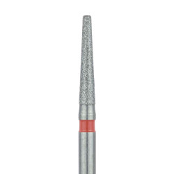 Long Tapered Round Edge Diamond Bur, 2.6mm Fine FG