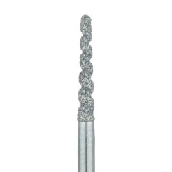 Cool & Efficient Diamond Bur, Extra Long Tapered Round Edge, 1.6mm Medium FG