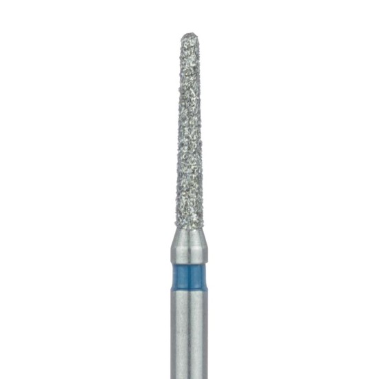 Round End Taper Chamfer Diamond Bur 1.2mm, 8mm WL,  Medium FG