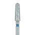Round End Taper Chamfer Diamond Bur 2.5mm, 8mm WL, Medium FG