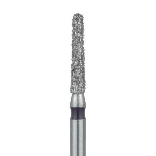 Round End Taper Chamfer Diamond Bur 1.6mm, 8mm WL, Super Coarse FG