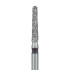 Round End Taper Chamfer Diamond Bur 1.6mm, 8mm WL, Super Coarse FG