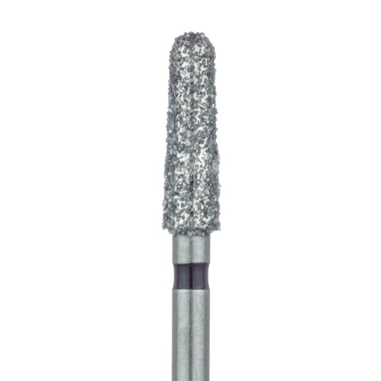 Round End Taper Chamfer Diamond Bur 2.5mm, 8mm WL, Super Coarse FG