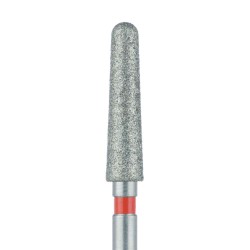 Zirconia Diamond Bur, 2 degree Tapered Round End, Fine 2.4mm FG