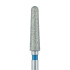 Zirconia Diamond Bur, 2 degree Tapered Round End, Medium 2.4mm FG