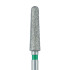 Zirconia Diamond Bur, 2 degree Tapered Round End, Coarse 2.4mm FG