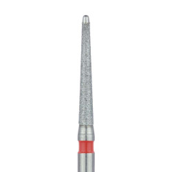 857F-014-FG Safe End Diamond Bur Round End Taper, 1.4mm Fine FG