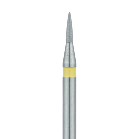 Short Flame Diamond Bur, 0.9mm Extra Fine FG