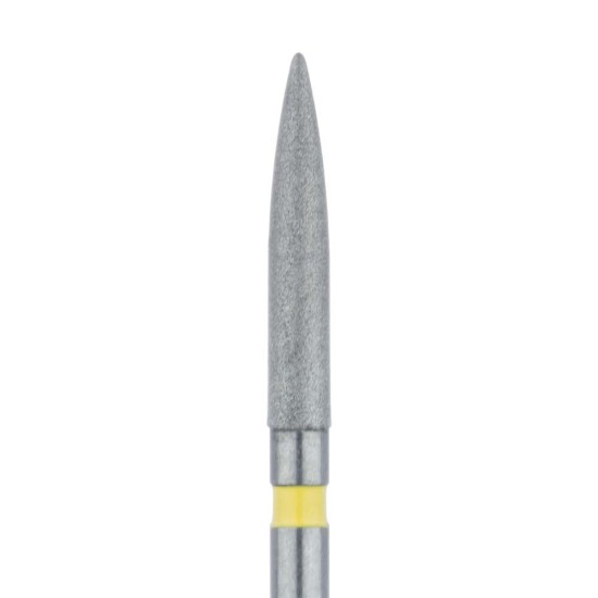 Long Flame Diamond Bur, 1.6mm Extra Fine FG