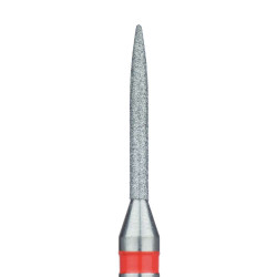 Long Flame Diamond Bur, 1.2mm Fine RA