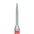 Long Flame Diamond Bur, 1.2mm Fine RA