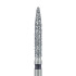 Long Flame Diamond Bur, 1.6mm Super Coarse FG