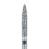 Long Flame Diamond Bur, 1.8mm Super Coarse FG