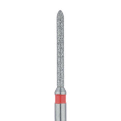 Long Torpedo Diamond Bur Beveled Tip, 1.0mm Fine, FG