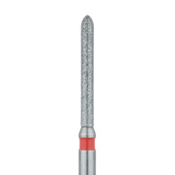 Long Torpedo Diamond Bur Beveled Trip, 1.2mm Fine, FG