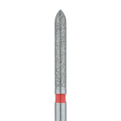 Long Torpedo Diamond Bur Beveled Tip, 1.6mm Fine, FG