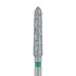 Long Modified Chamfer Diamond Bur Shoulder, 2.1mm Coarse, FG