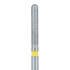 Zirconia Diamond Bur, 0 degree Long Round End Cylinder, Extra Fine 1.7mm FG