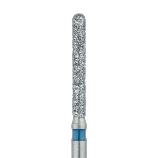 Long Round End Cylinder Diamond Bur, 1.2mm Medium FG