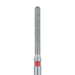 Long Round End Cylinder Diamond Bur, 1.2mm Fine FG
