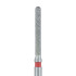 Long Round End Cylinder Diamond Bur, 1.2mm Fine FG