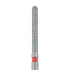 Long Round End Cylinder Diamond Bur, 1.4mm Fine FG