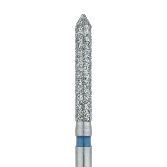 Long Pointed Tip Cylinder Diamond Bur, 1.6mm Medium, FG