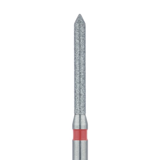 Long Pointed Tip Cylinder Diamond Bur, 1.2mm Fine, FG