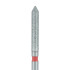 Long Pointed Tip Cylinder Diamond Bur, 1.6mm Fine, FG