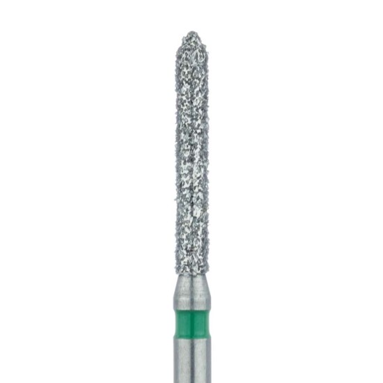 Long Pointed Tip Cylinder Diamond Bur, 1.4mm Coarse, FG