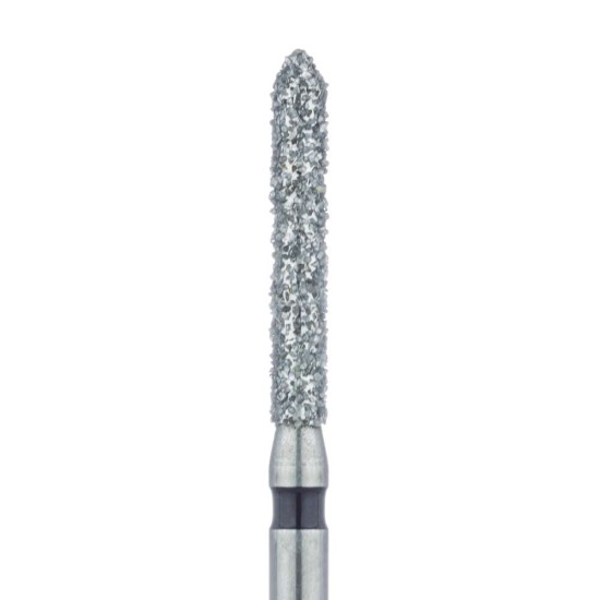 Long Pointed Tip Cylinder Diamond Bur, 1.6mm Super Coarse, FG