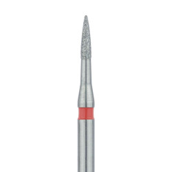Short Flame Diamond Bur, 1.0mm Fine FG