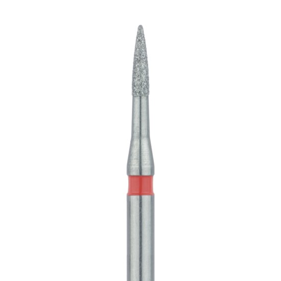 Short Flame Diamond Bur, 1.0mm Fine FG