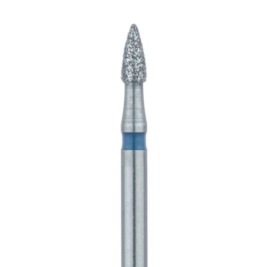 Short Flame Diamond Bur, 1.6mm Medium FG