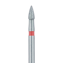 Short Flame Diamond Bur, 1.6mm Fine FG