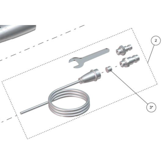 Pillo Deflasking Chisel Connecting Hose