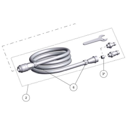 Connecting hose complete for Power pillo