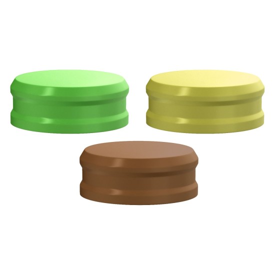 Stern Snap Retaining Cap Metal Free, Assorted (3)