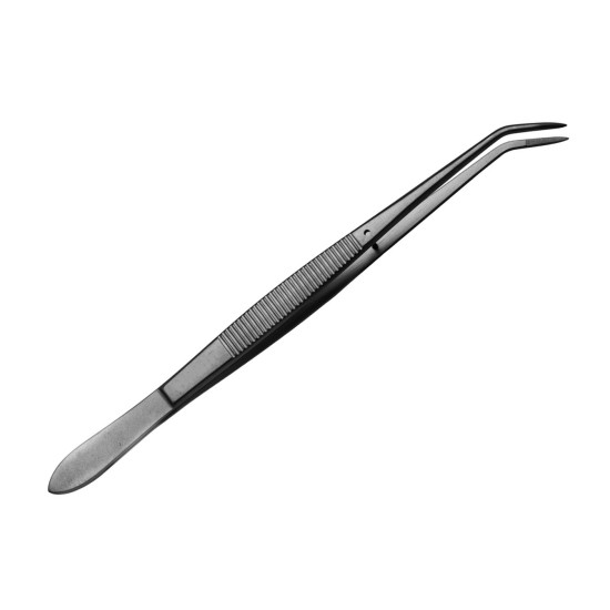 SURGICAL TITANIUM FORCEPS, CURVED