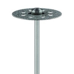 918D-220-HP Diamond Bur, Perforated Disc, Double Sided, 0.5mm thick, 22mm Diameter, HP