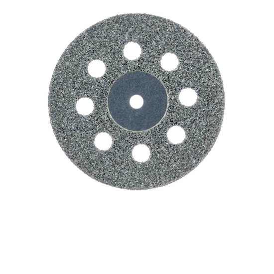 918D-220-UNM Diamond Bur, Perforated Disc, Double Sided, 0.5mm thick, 22mm Diameter, UNM