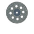 918D-220-UNM Diamond Bur, Perforated Disc, Double Sided, 0.5mm thick, 22mm Diameter, UNM