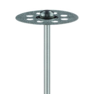 Diamond Bur, Perforated Disc, Double Sided, 0.25mm thick, 22 mm Diameter, Fine HP