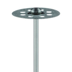 Diamond Bur, Perforated Disc, Double Sided, 0.25mm thick, 22 mm Diameter, Fine HP