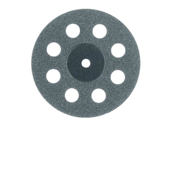 Diamond Bur, Perforated Disc, Double Sided, 0.25mm thick, 22 mm Diameter, Fine UNM