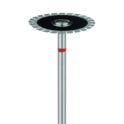 Diamond Disc, Serrated Edge, Good for Acrylic, 0.2mm thick, 18mm Diameter, Fine HP